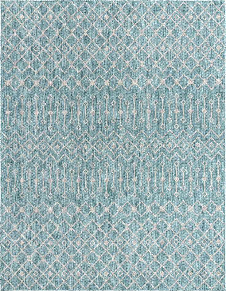 Detail image of 10' x 13' Easy-Clean Lattice Indoor / Outdoor Rug