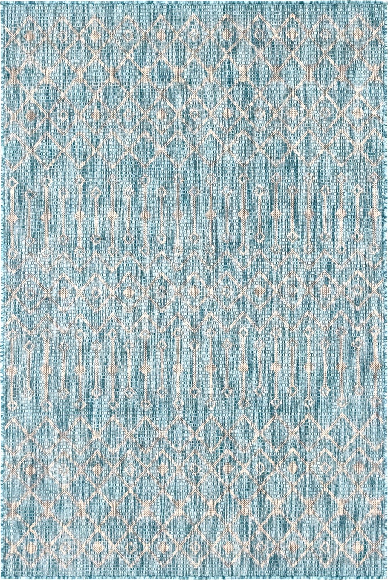 4' x 6' Washable Lattice Indoor / Outdoor Rug