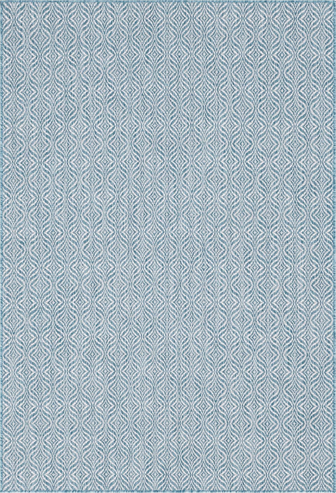 6' x 9' Washable Lattice Indoor / Outdoor Rug