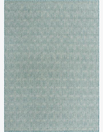 7' x 10' Easy-Clean Lattice Indoor / Outdoor Rug