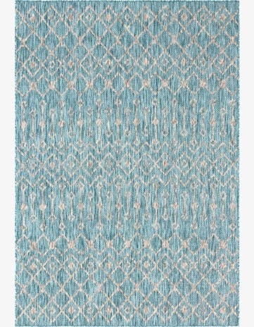 7' x 10' Easy-Clean Lattice Indoor / Outdoor Rug