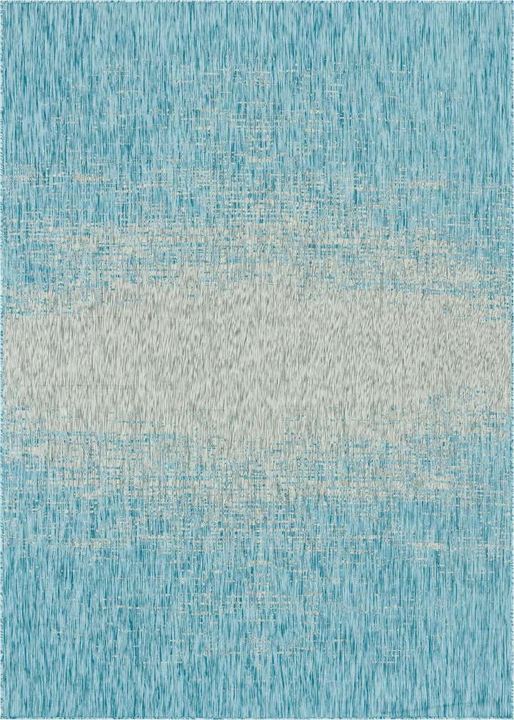 7' 10 x 11' Easy-Clean Modern Indoor / Outdoor Rug