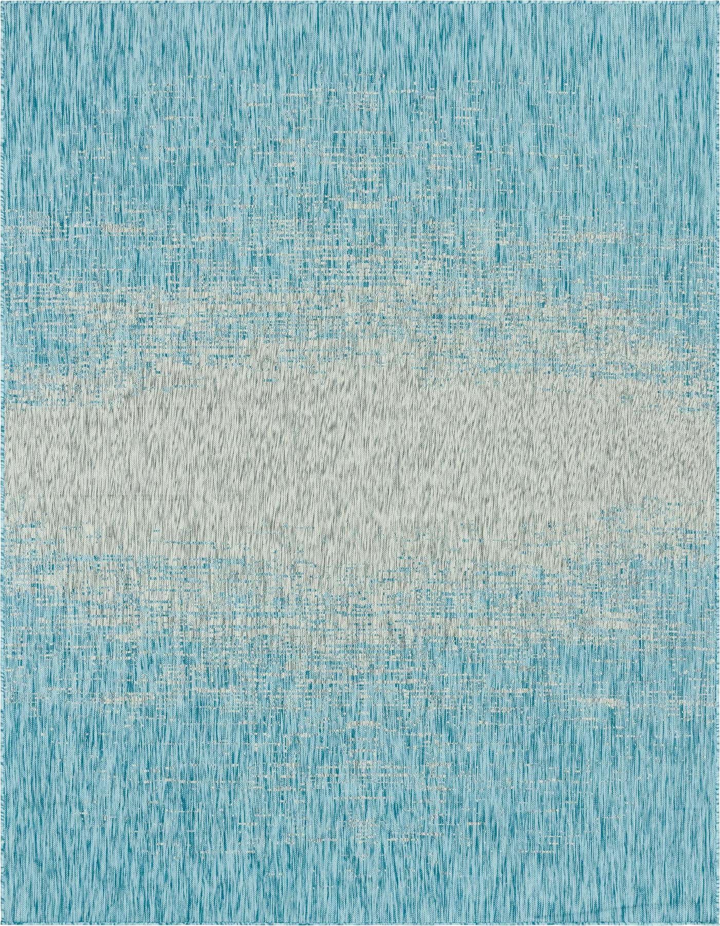 7' 10 x 11' Easy-Clean Modern Indoor / Outdoor Rug