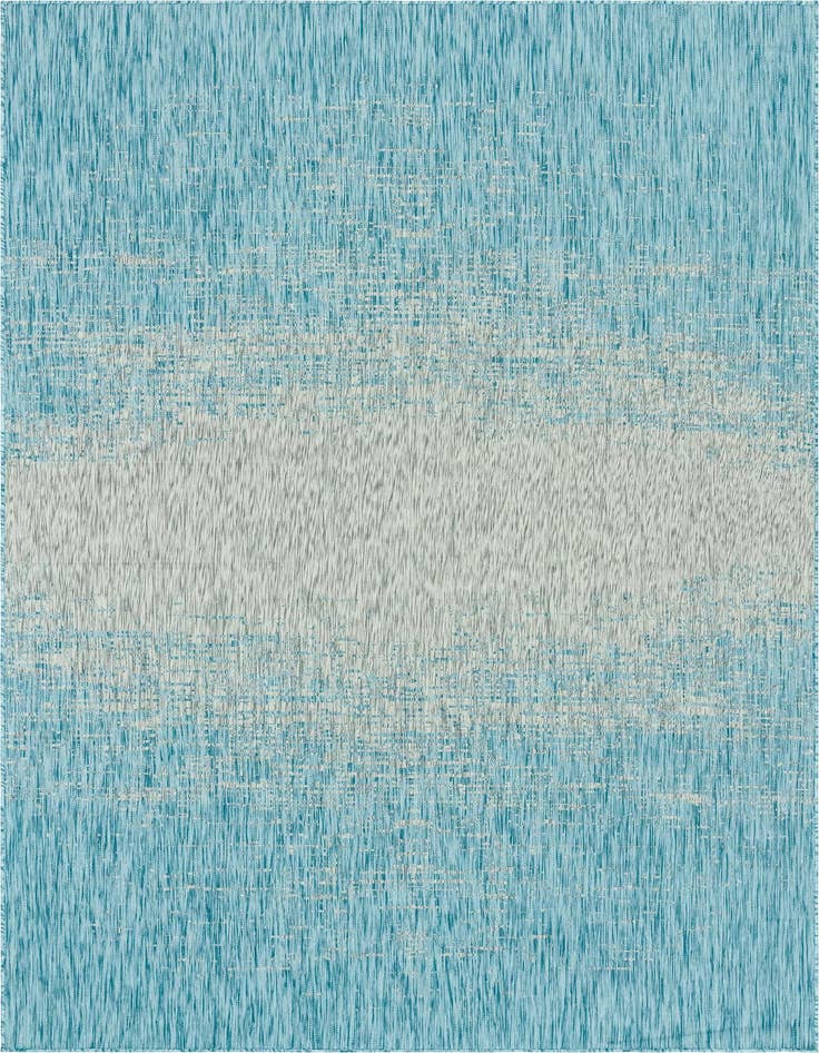 Detail image of 7' 10 x 11' Easy-Clean Modern Indoor / Outdoor Rug