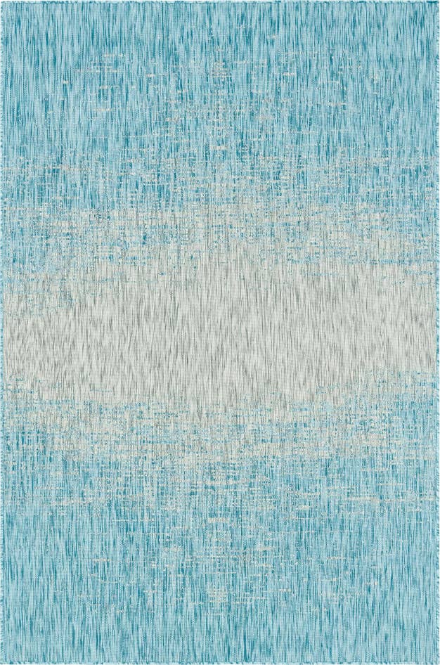Detail image of 6' x 9' Easy-Clean Modern Indoor / Outdoor Rug