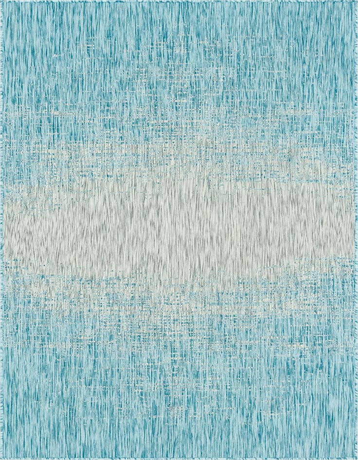 Detail image of 5' 3 x 8' Easy-Clean Modern Indoor / Outdoor Rug