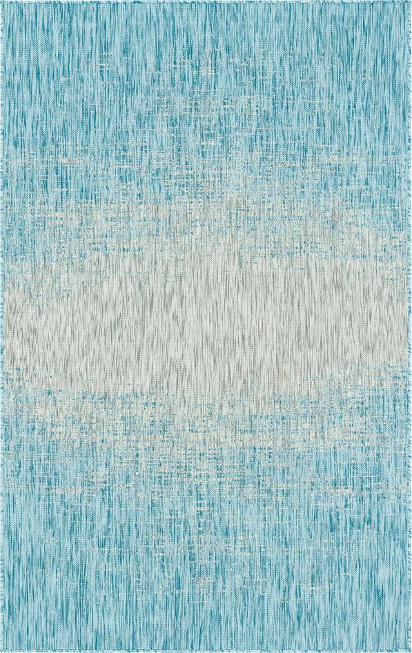 Detail image of 5' 3 x 8' Easy-Clean Modern Indoor / Outdoor Rug