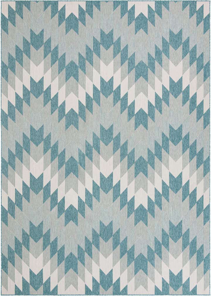 10' x 14' Easy-Clean Modern Indoor / Outdoor Rug