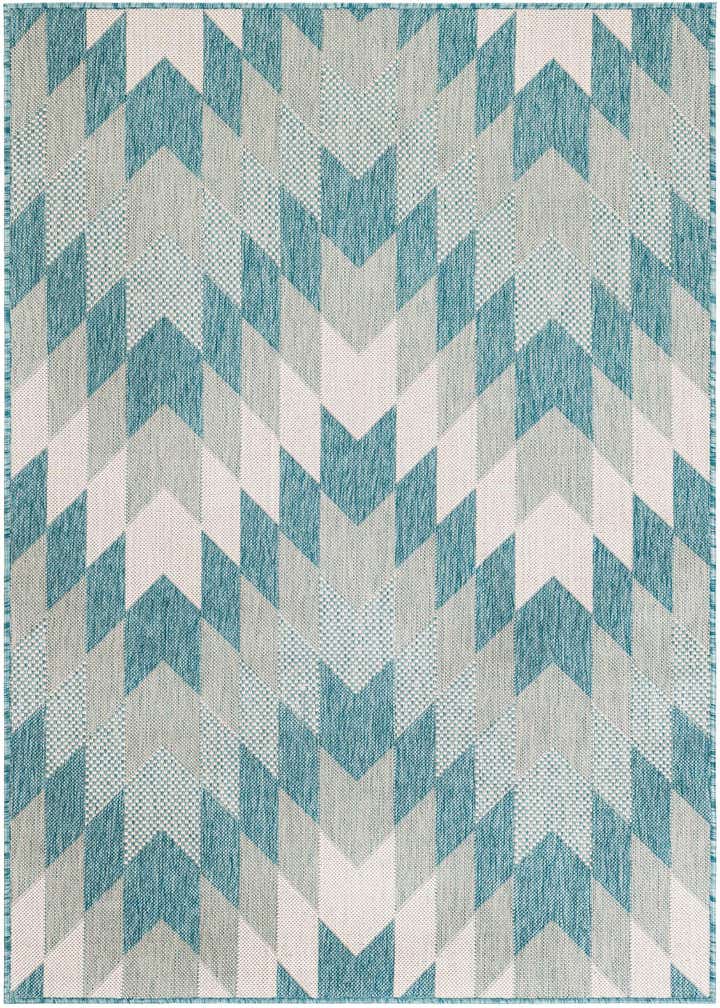 4' x 6' Easy-Clean Modern Indoor / Outdoor Rug