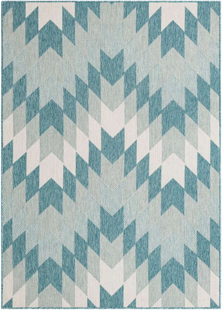 5' 3 x 8' Easy-Clean Modern Indoor / Outdoor Rug