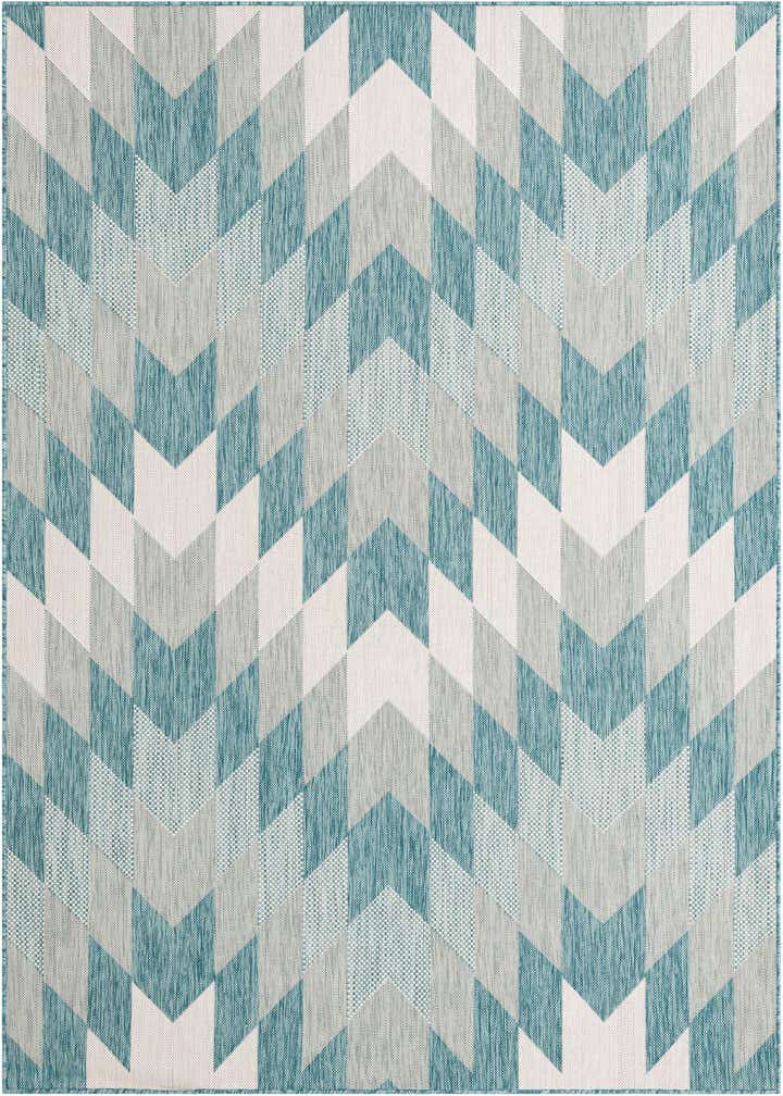 6' x 9' Easy-Clean Modern Indoor / Outdoor Rug