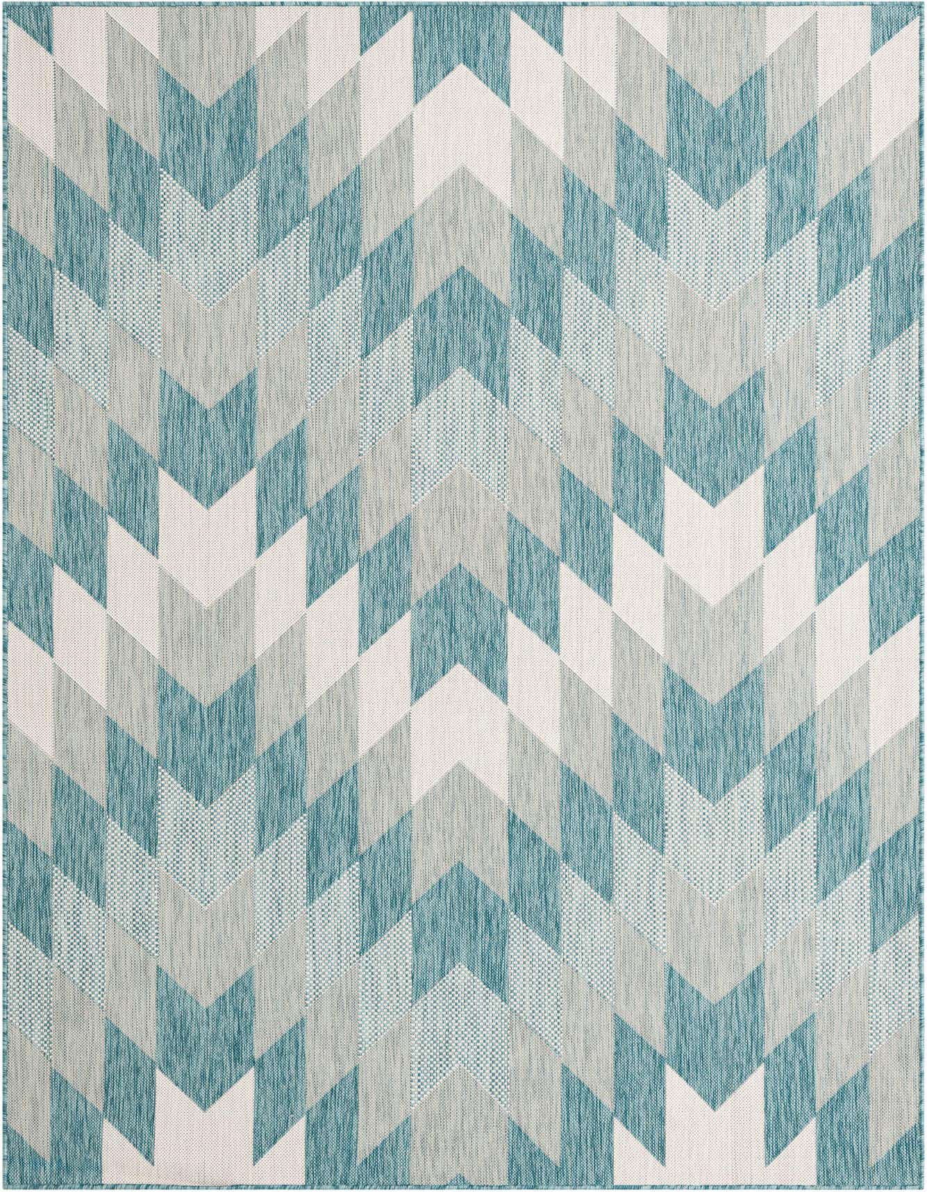 6' x 9' Easy-Clean Modern Indoor / Outdoor Rug