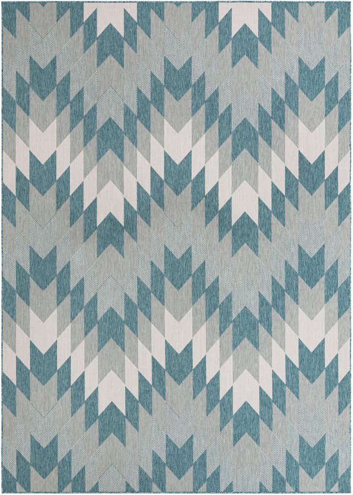9' x 12' Easy-Clean Modern Indoor / Outdoor Rug