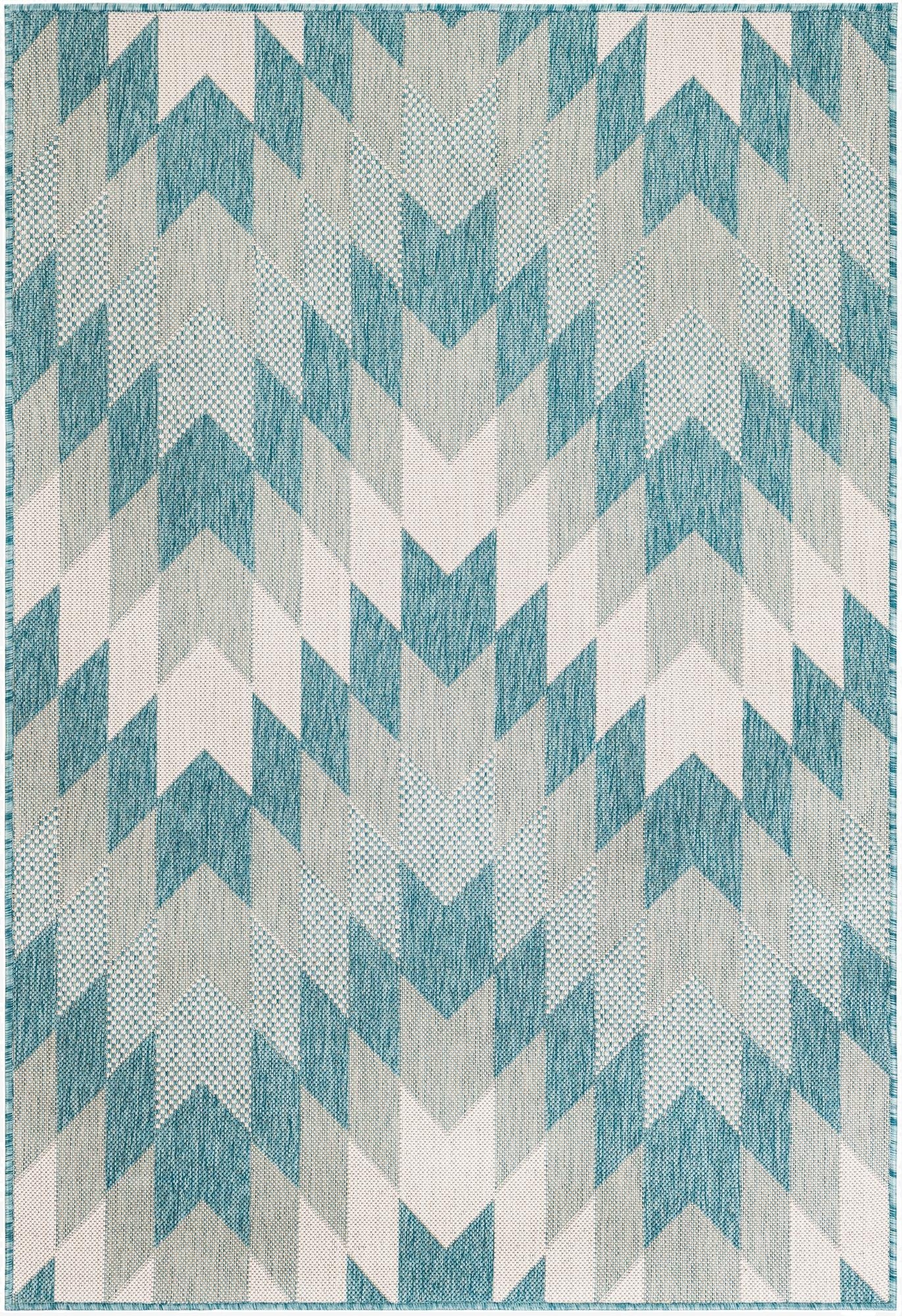 4' x 6'  Washable Modern Indoor / Outdoor Rug