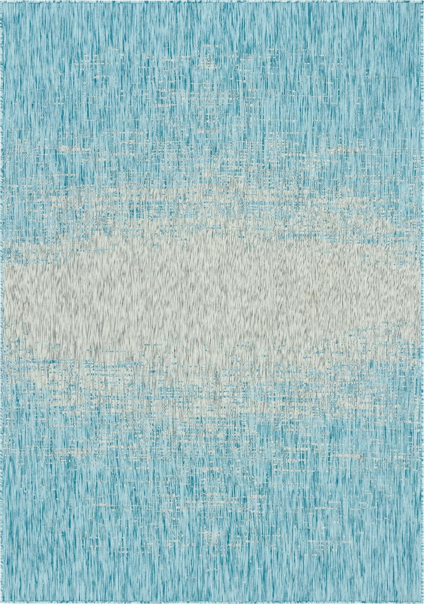 7' x 10'  Washable Modern Indoor / Outdoor Rug