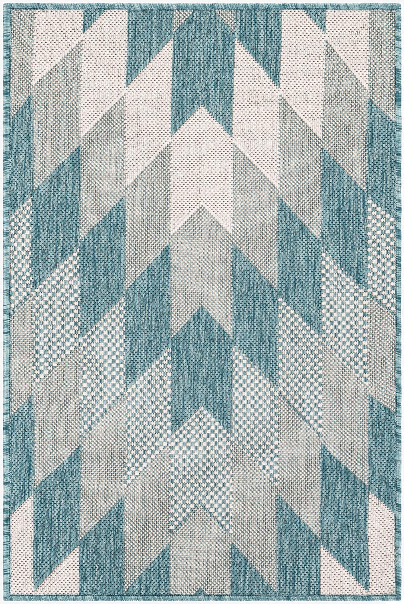 2' x 3'  Washable Modern Indoor / Outdoor Rug