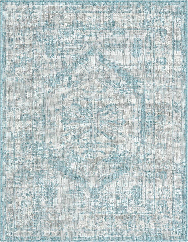 Detail image of 3' x 5' 3 Easy-Clean Traditional Indoor / Outdoor Rug