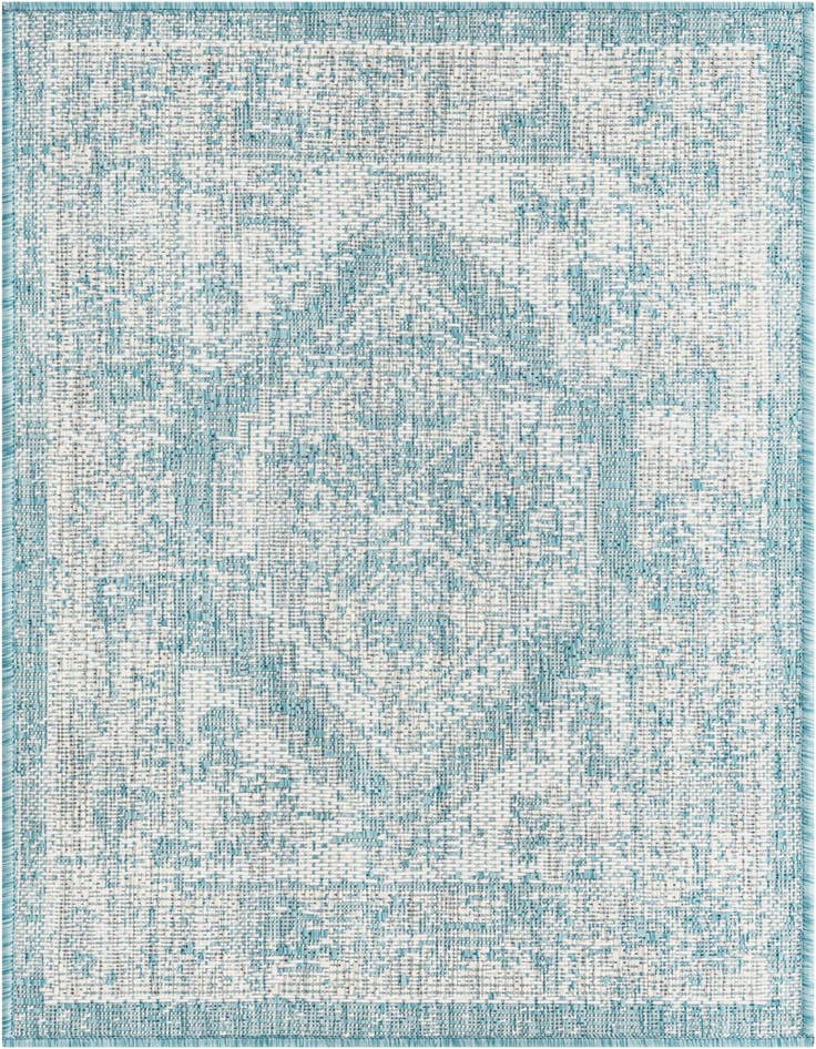 Detail image of 2' x 3' Easy-Clean Traditional Indoor / Outdoor Rug