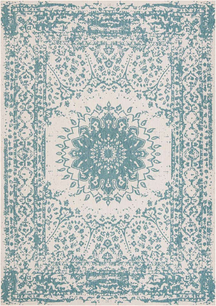 10' x 14' Easy-Clean Traditional Indoor / Outdoor Rug