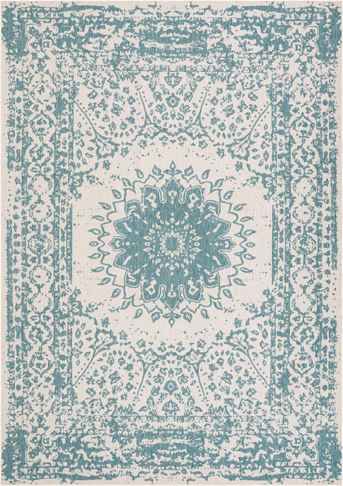 Detail image of 10' x 14' Easy-Clean Traditional Indoor / Outdoor Rug