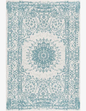 6' x 9' Easy-Clean Traditional Indoor / Outdoor Rug