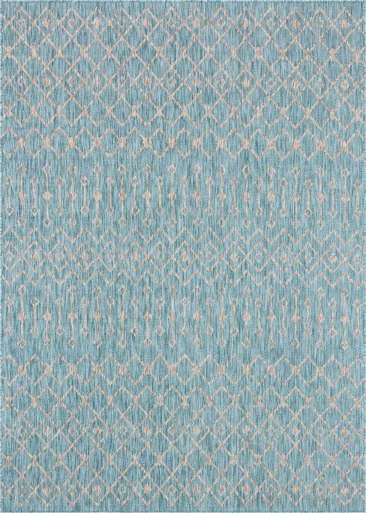 9' x 12' Easy-Clean Trellis Indoor / Outdoor Rug