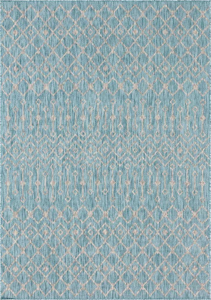 7' 10 x 11' Easy-Clean Trellis Indoor / Outdoor Rug