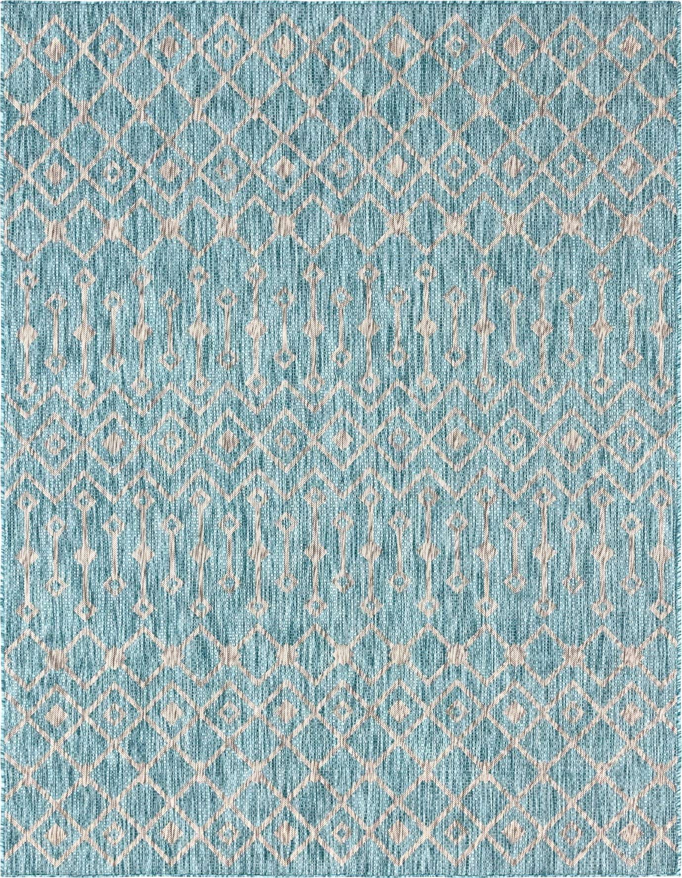 7' x 10' Easy-Clean Trellis Indoor / Outdoor Rug