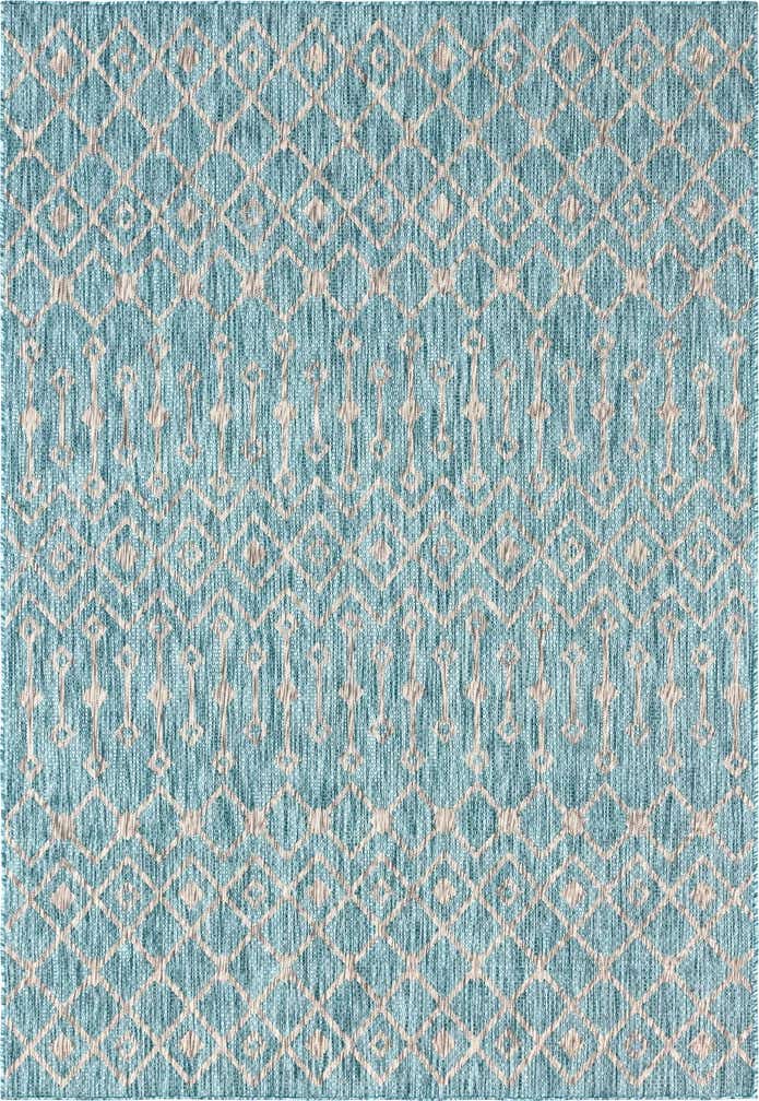 7' x 10' Easy-Clean Trellis Indoor / Outdoor Rug