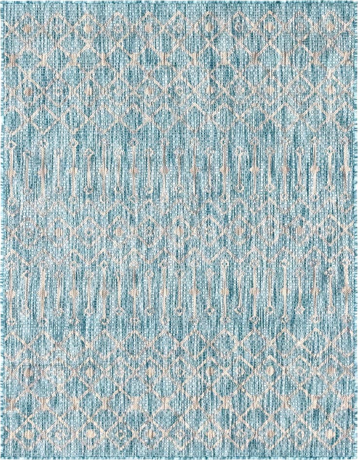 Detail image of 4' x 6' Easy-Clean Trellis Indoor / Outdoor Rug