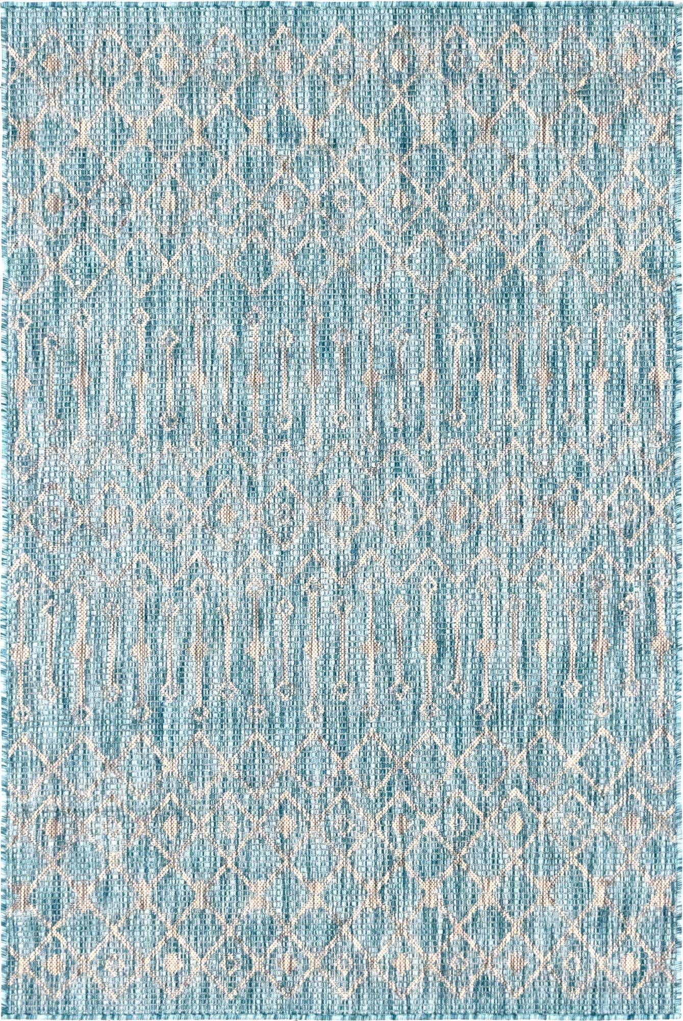 4' x 6' Easy-Clean Trellis Indoor / Outdoor Rug