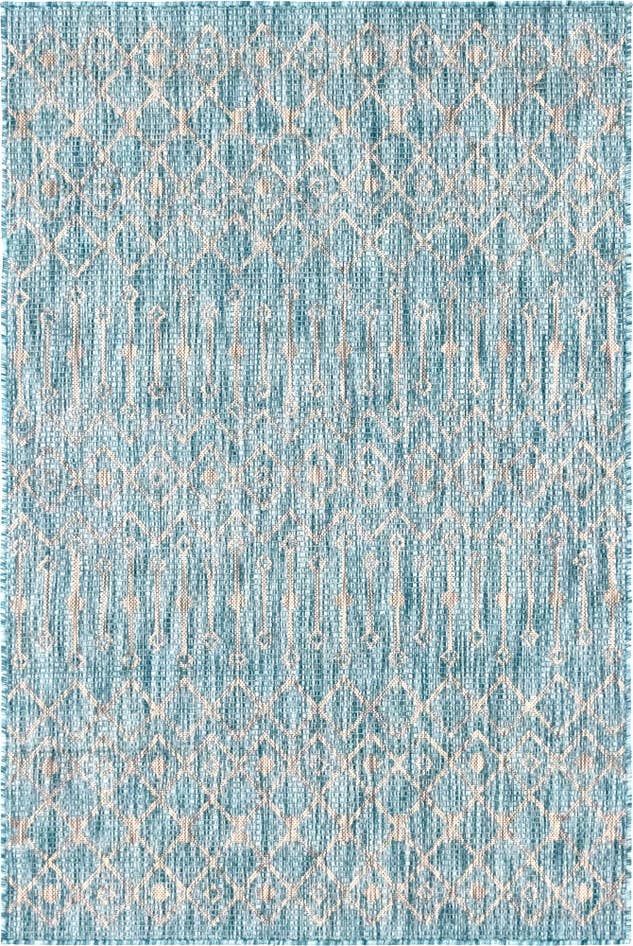 Detail image of 4' x 6' Easy-Clean Trellis Indoor / Outdoor Rug
