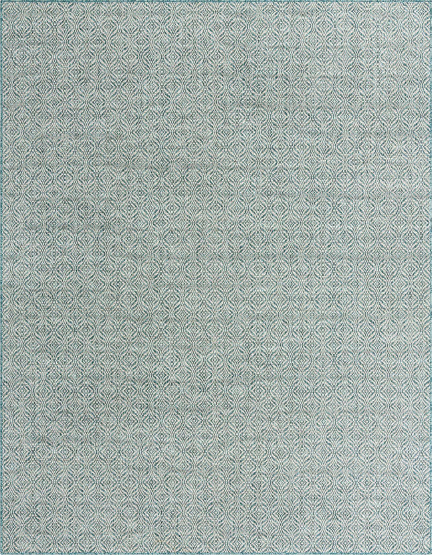 9' x 12' Easy-Clean Trellis Indoor / Outdoor Rug