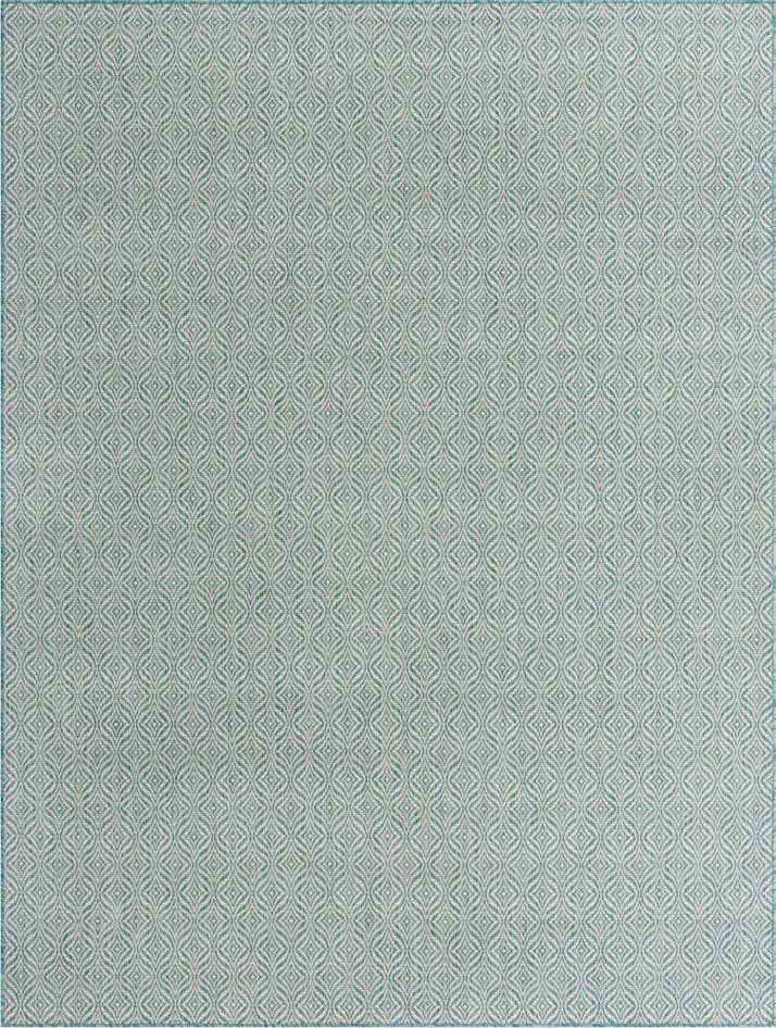 Detail image of 9' x 12' Easy-Clean Trellis Indoor / Outdoor Rug