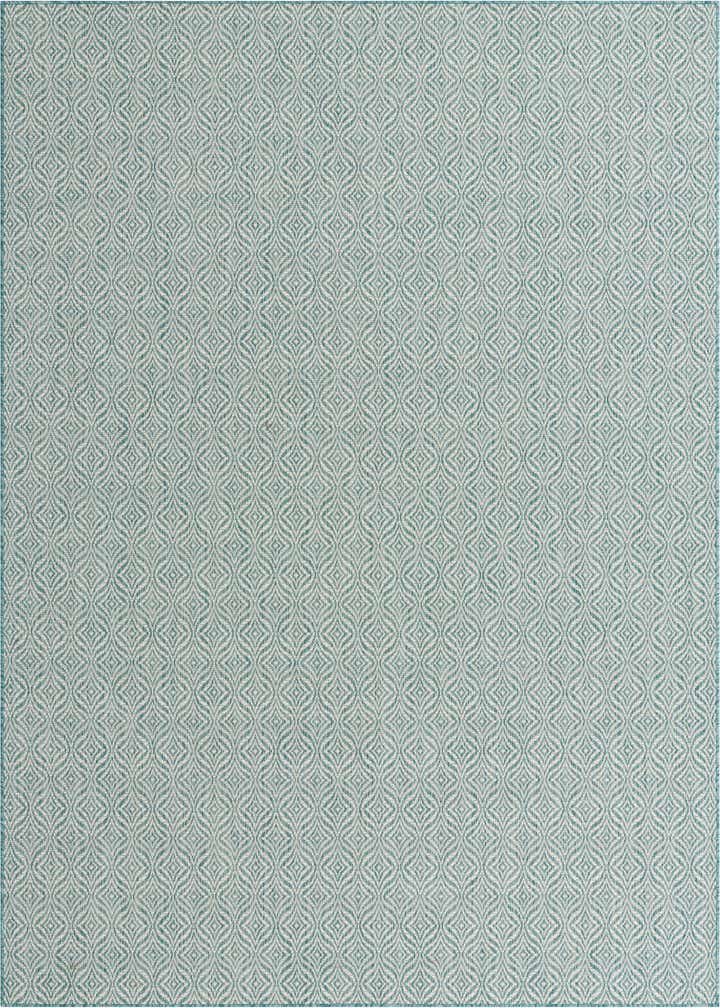 7' 10 x 11' Easy-Clean Trellis Indoor / Outdoor Rug