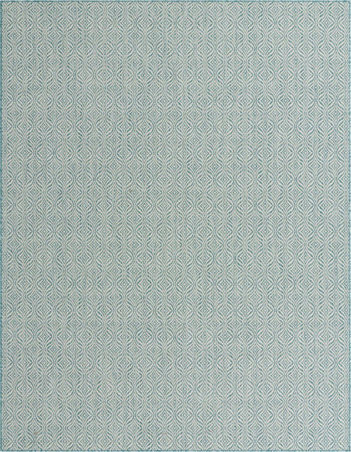 7' 10 x 11' Easy-Clean Trellis Indoor / Outdoor Rug