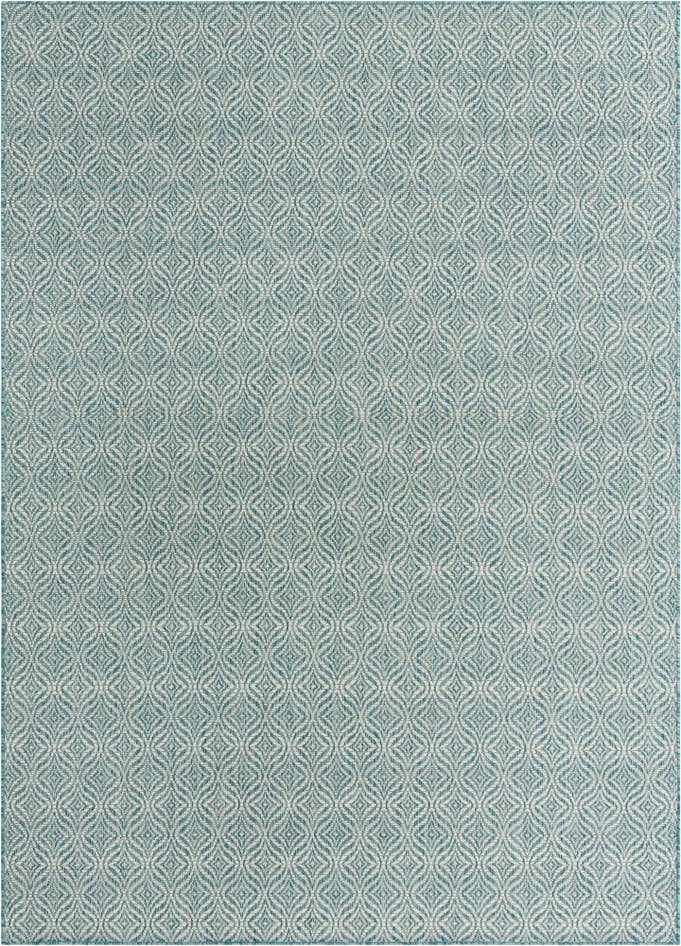 Detail image of 7' x 10' Easy-Clean Trellis Indoor / Outdoor Rug