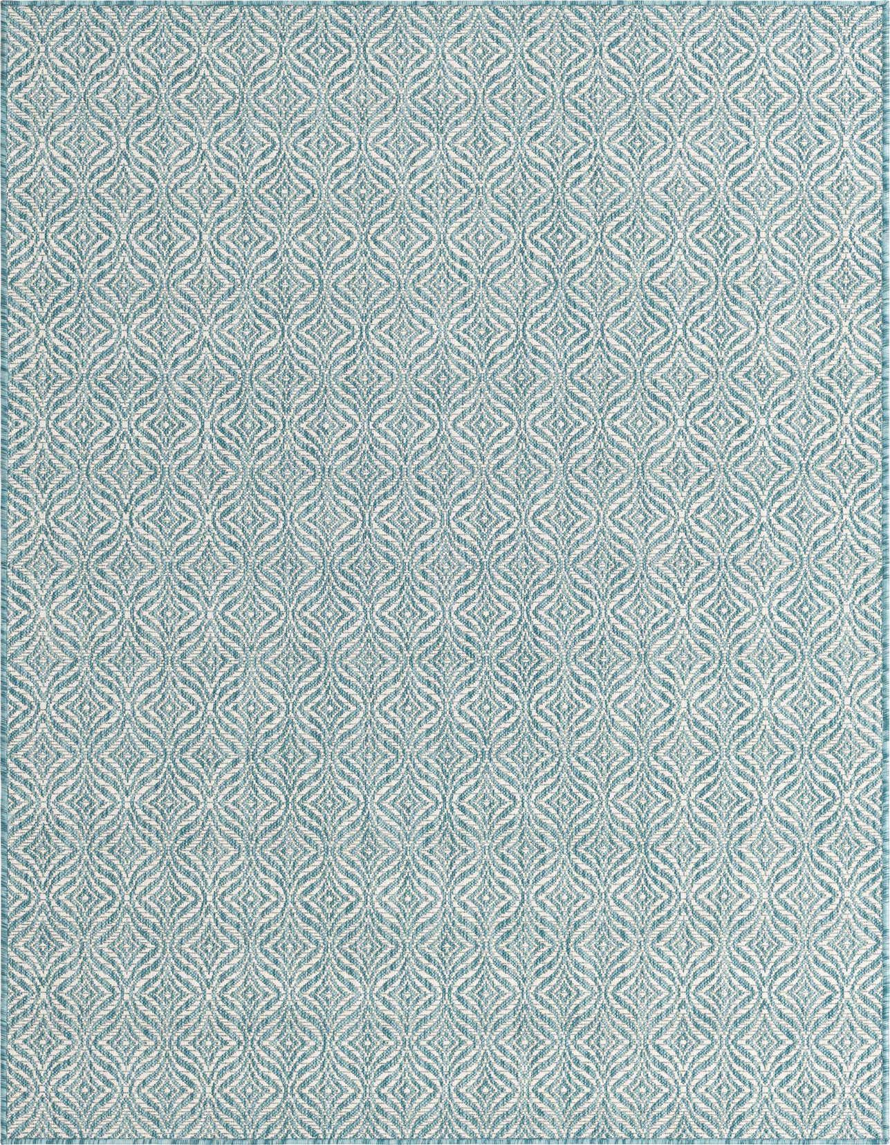 5' 3 x 8' Easy-Clean Trellis Indoor / Outdoor Rug