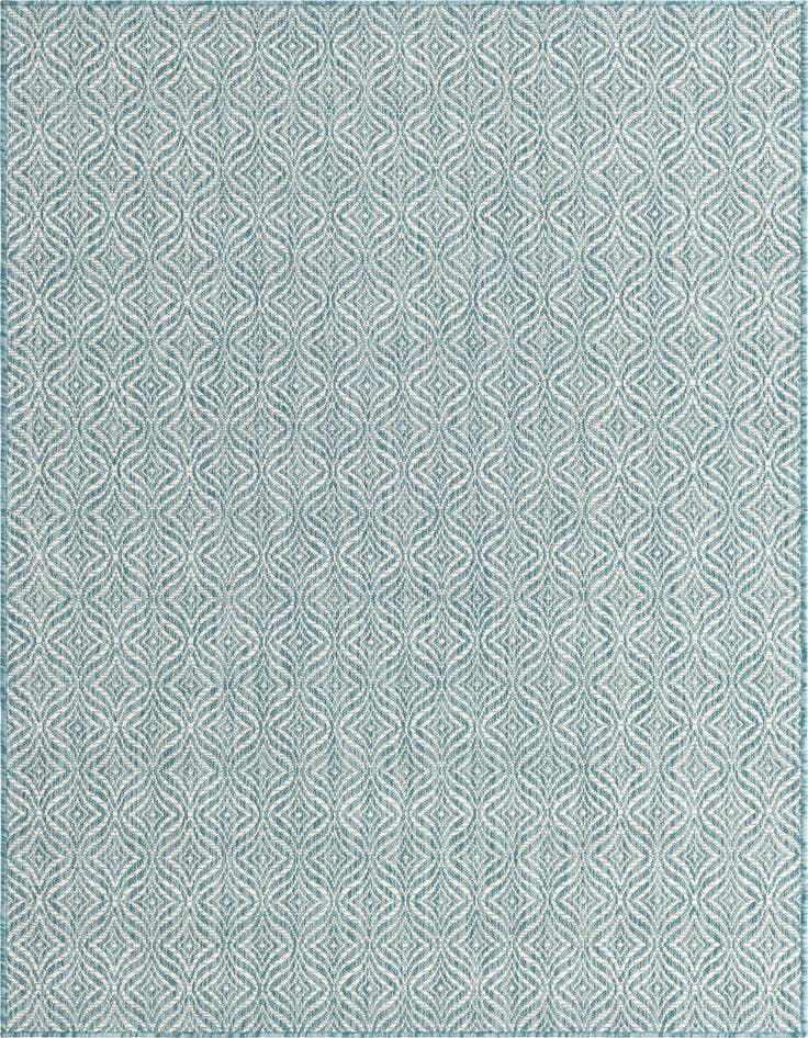 Detail image of 5' 3 x 8' Easy-Clean Trellis Indoor / Outdoor Rug