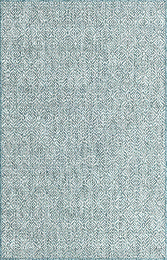 5' 3 x 8' Easy-Clean Trellis Indoor / Outdoor Rug