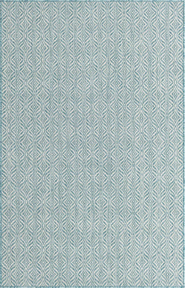 Detail image of 5' 3 x 8' Easy-Clean Trellis Indoor / Outdoor Rug