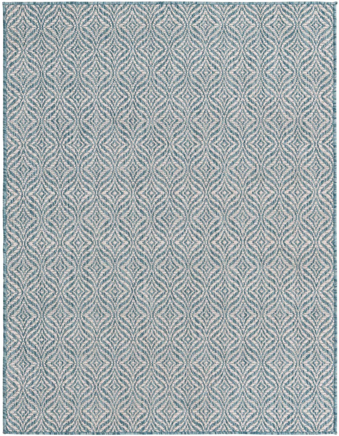 4' x 6' Easy-Clean Trellis Indoor / Outdoor Rug