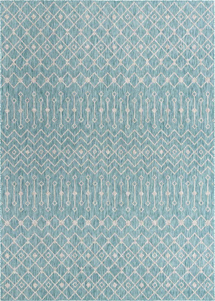 10' x 14' Easy-Clean Trellis Indoor / Outdoor Rug