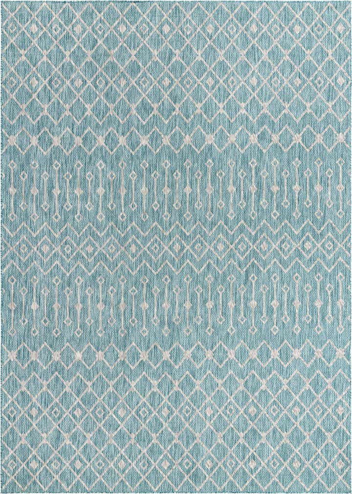 10' x 13' Easy-Clean Trellis Indoor / Outdoor Rug