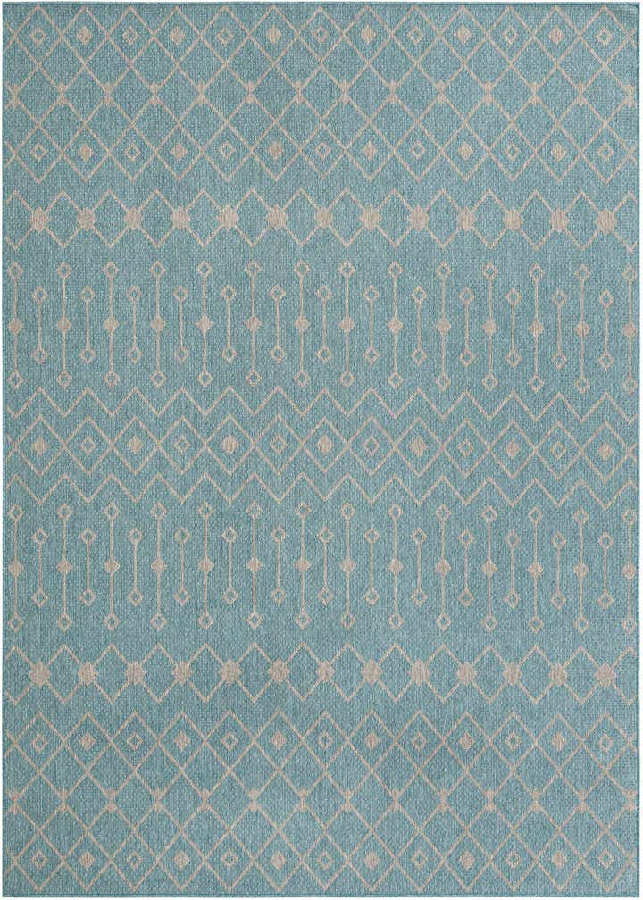 7' 10 x 10' Easy-Clean Trellis Indoor / Outdoor Rug