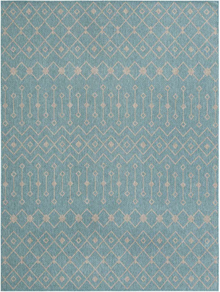 7' 10 x 10' Easy-Clean Trellis Indoor / Outdoor Rug