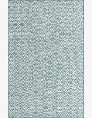 5' 3 x 8' Easy-Clean Trellis Indoor / Outdoor Rug