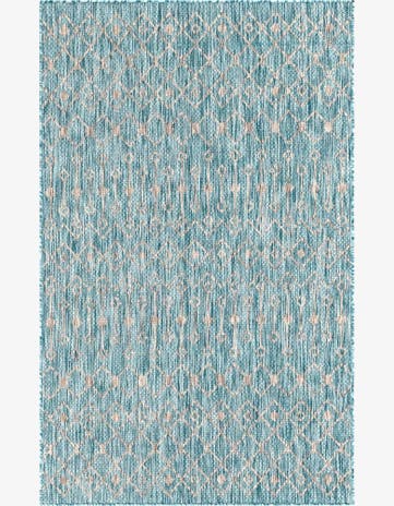5' 3 x 8' Easy-Clean Trellis Indoor / Outdoor Rug