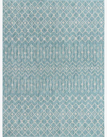 10' x 13' Easy-Clean Trellis Indoor / Outdoor Rug