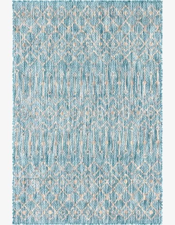 4' x 6' Easy-Clean Trellis Indoor / Outdoor Rug
